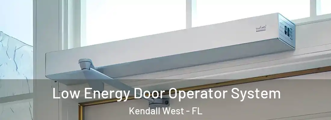 Low Energy Door Operator System Kendall West - FL